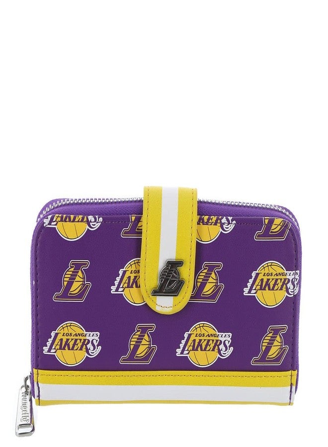 Loungefly NBA: Los Angeles Lakers Logo Snap Wallet - Image 2