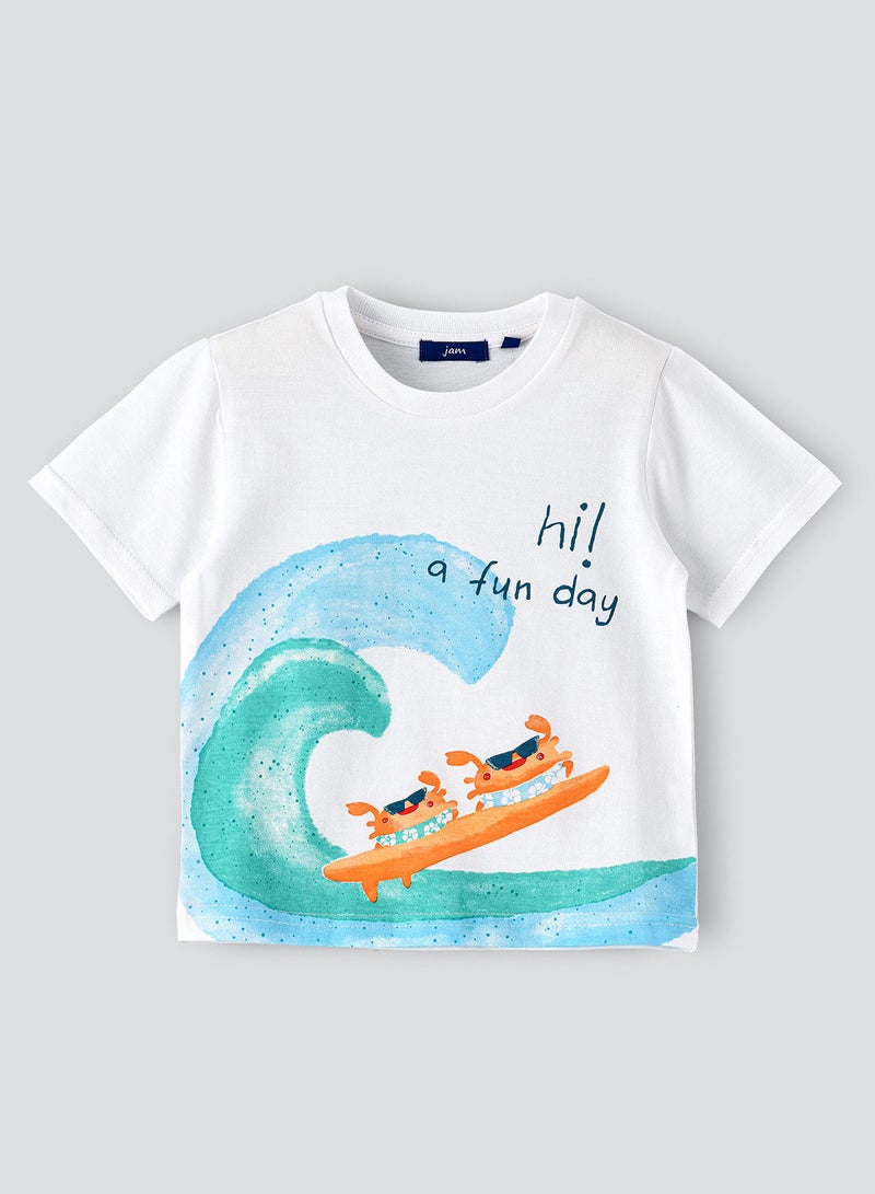 JAM Round neck s/slv knit t-shirt - Image 1