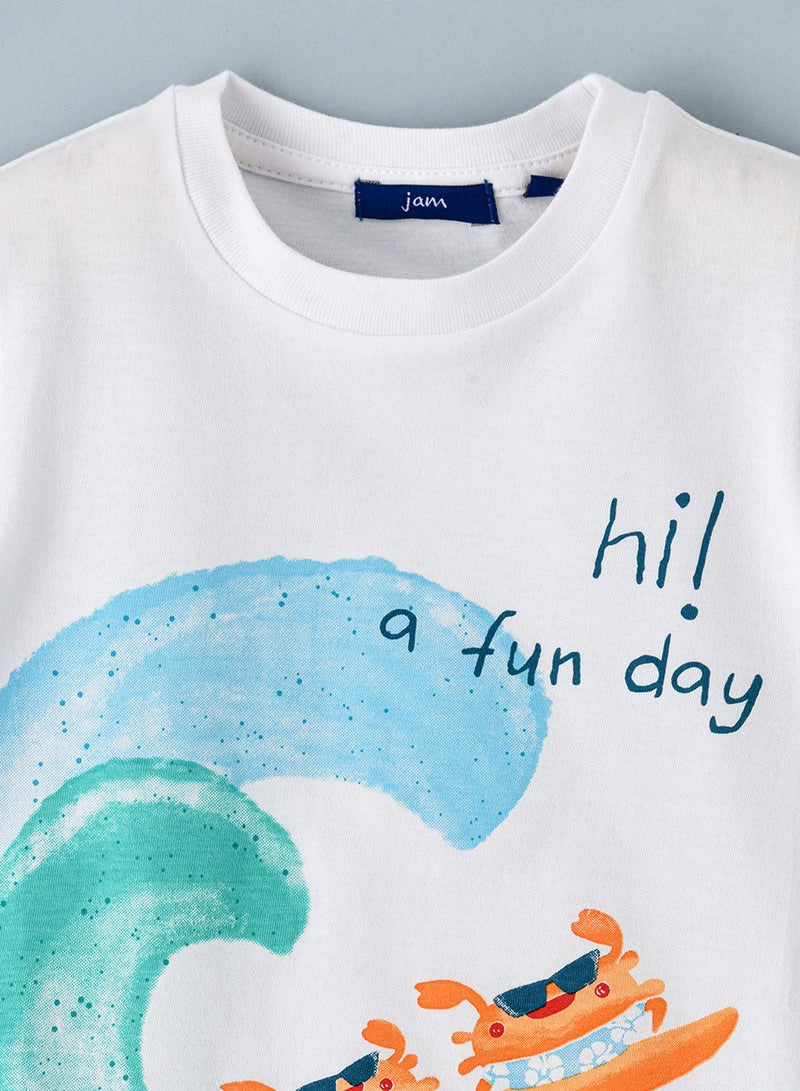 JAM Round neck s/slv knit t-shirt - Image 3