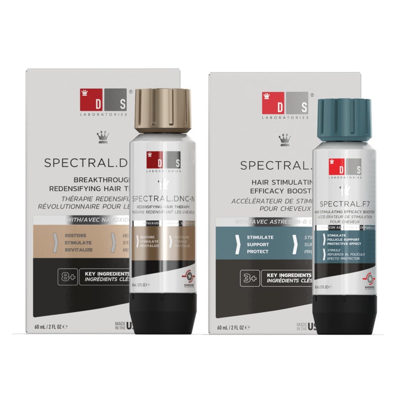 DS Laboratories Spectral.DNC-N & Spectral.F7 Hair Regrowth Serum - Thickening Treatment for Thinning Hair, Hair Growth for Men & Women - Image 2
