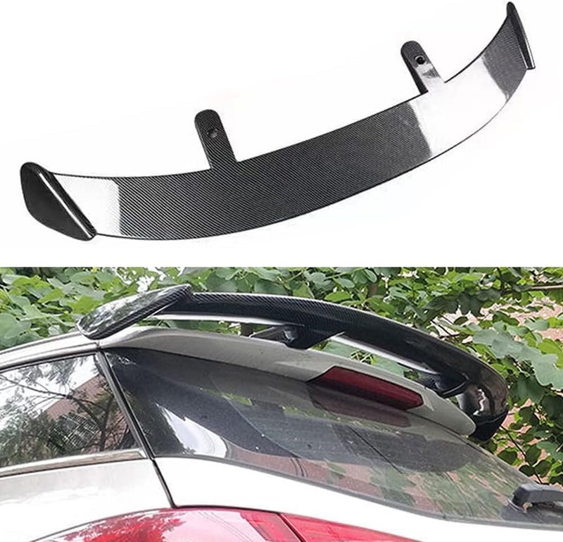 AUTO MT Universal Rear Carbon Spoiiler ABS Racing Spoiler Wing Car Spoiiler Wings Rear Roof Trunk Lid Exterior Tuning Accessories Parts SUV Hatchback Spoiiler - Image 1