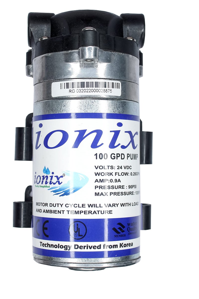 IONIX Metal RO Booster Pump 100 GPD, ro Pump 100 GPD | motor for ro water purifier | Compatible with All Storage Type RO's, Universal Type Motor, 1 Year Warranty - Image 4