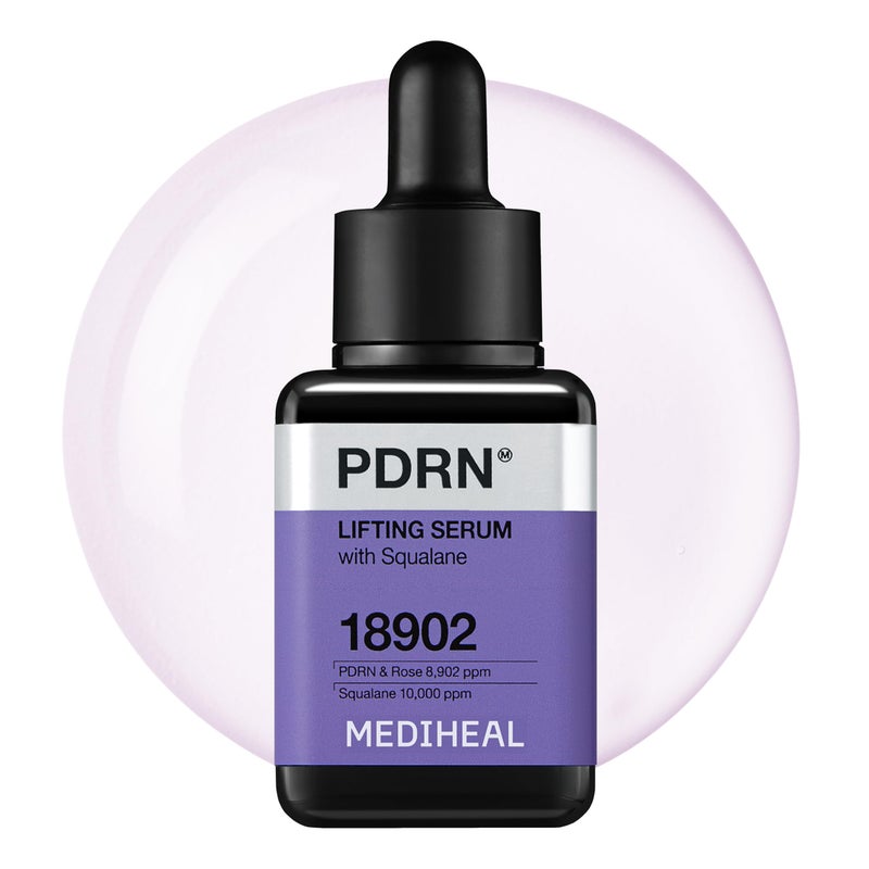 Mediheal PDRN Lifting Serum with Squalane 1.35 fl.oz - Korean Face Serum for Natural Glass Glow Skin, Pore Care & Skin Firming, Deep Moisturization - Image 1