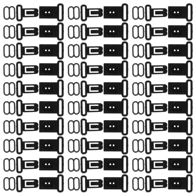 100 Sets Tie Clips: Adjustable Bowtie Clips Hook Fastener for Necktie Strap - Buckle for School Graduation Wedding Events - Image 4