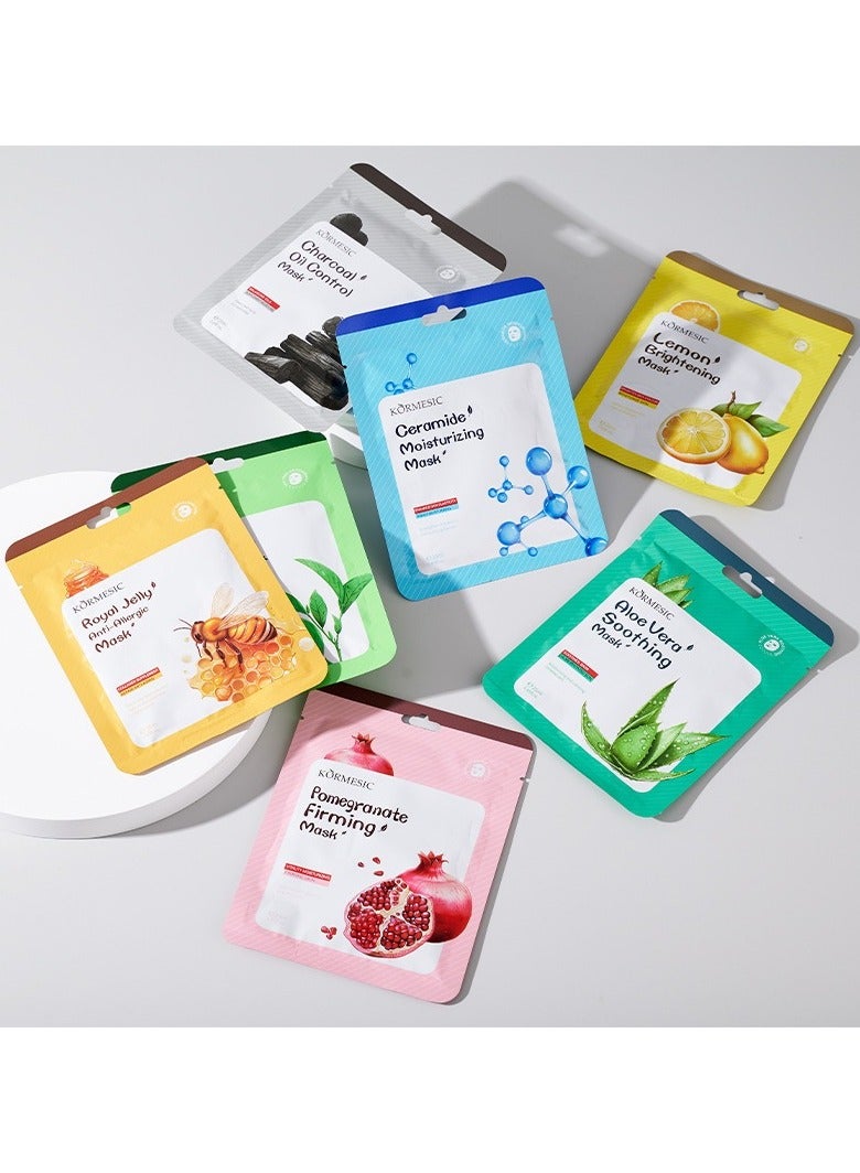 Kormesic 5PCS Aloe Vera Facial Mask 25ml - Image 2