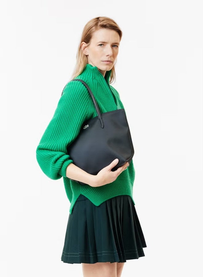 Lacoste Women's Concept Fashion Versatile Large Capacity Zipper Handbag Tote Bag Shoulder  Bag - Image 3