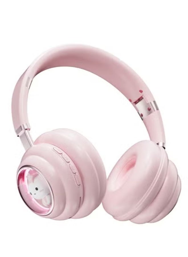 GULFLINK KE-30 Wireless Headset Over-Ear Headphones Bluetooth Pc Gaming Headphones Pink - Image 1