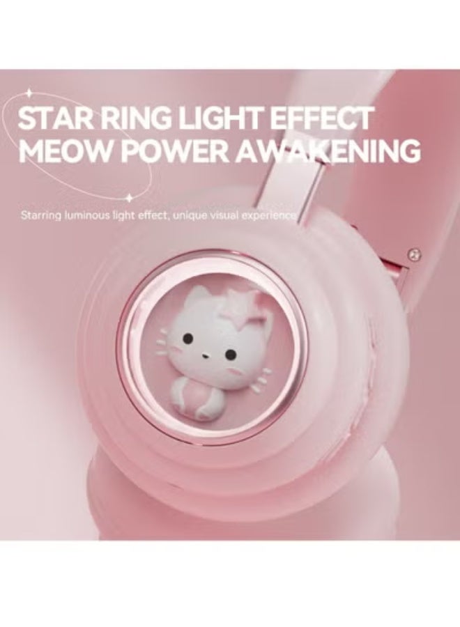 GULFLINK KE-30 Wireless Headset Over-Ear Headphones Bluetooth Pc Gaming Headphones Pink - Image 2