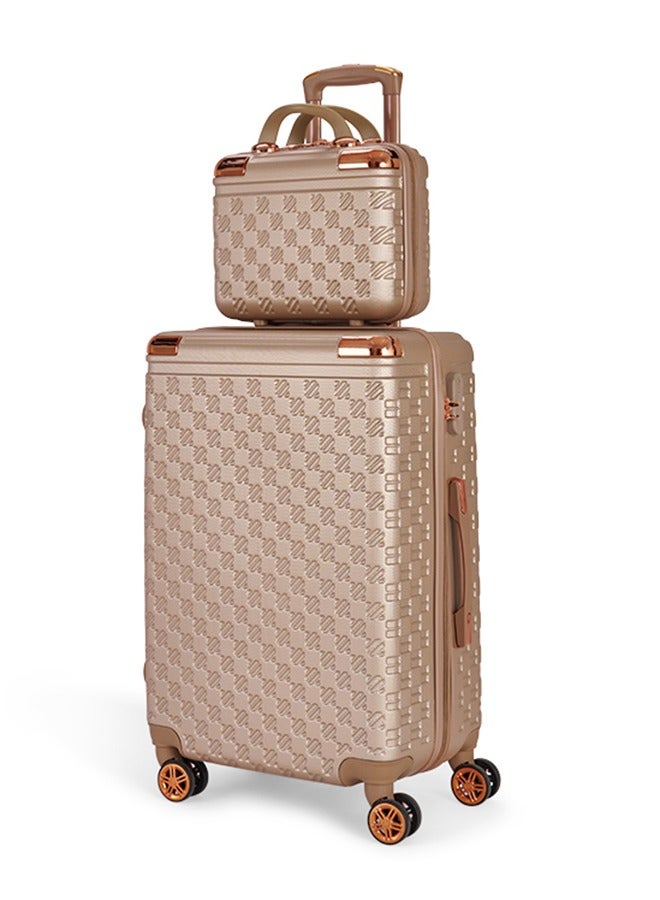 ليمرا طقم شنط سفر مكون من 6 حقائب أمتعة لون ذهبي بمقاس 32"/28"/24"/20"/15"/12 انش - Image 2