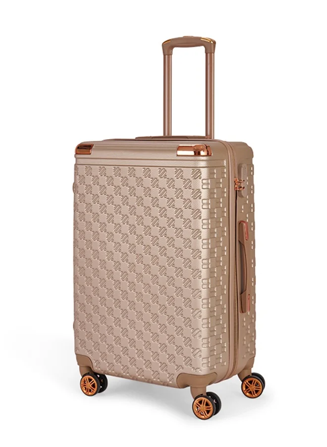 ليمرا طقم شنط سفر مكون من 6 حقائب أمتعة لون ذهبي بمقاس 32"/28"/24"/20"/15"/12 انش