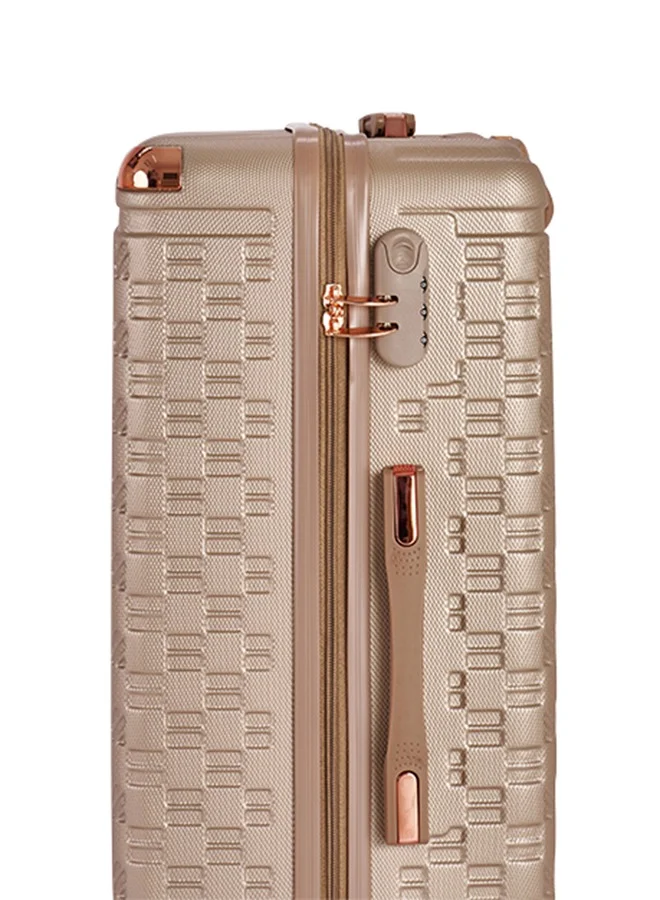 ليمرا طقم شنط سفر مكون من 6 حقائب أمتعة لون ذهبي بمقاس 32"/28"/24"/20"/15"/12 انش