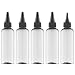 Tekson Hair Color Applicator Bottles 5 Pack Refillable Squeeze Bottle Empty Plastic Twist Top Cap Bottles 34 OZ Clear - Image 2