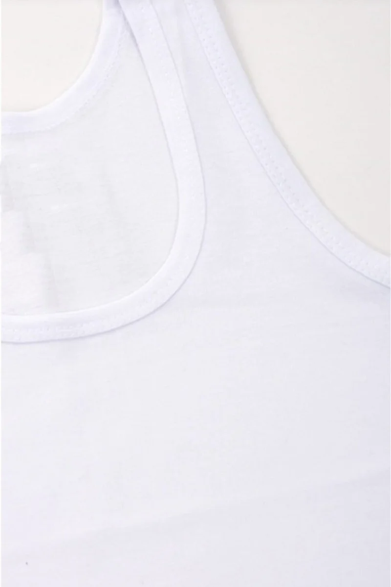 Hepsine Rakip Rivaling All 3-Piece Boy's Combed Cotton Undershirt Cotton Classic Comfortable White