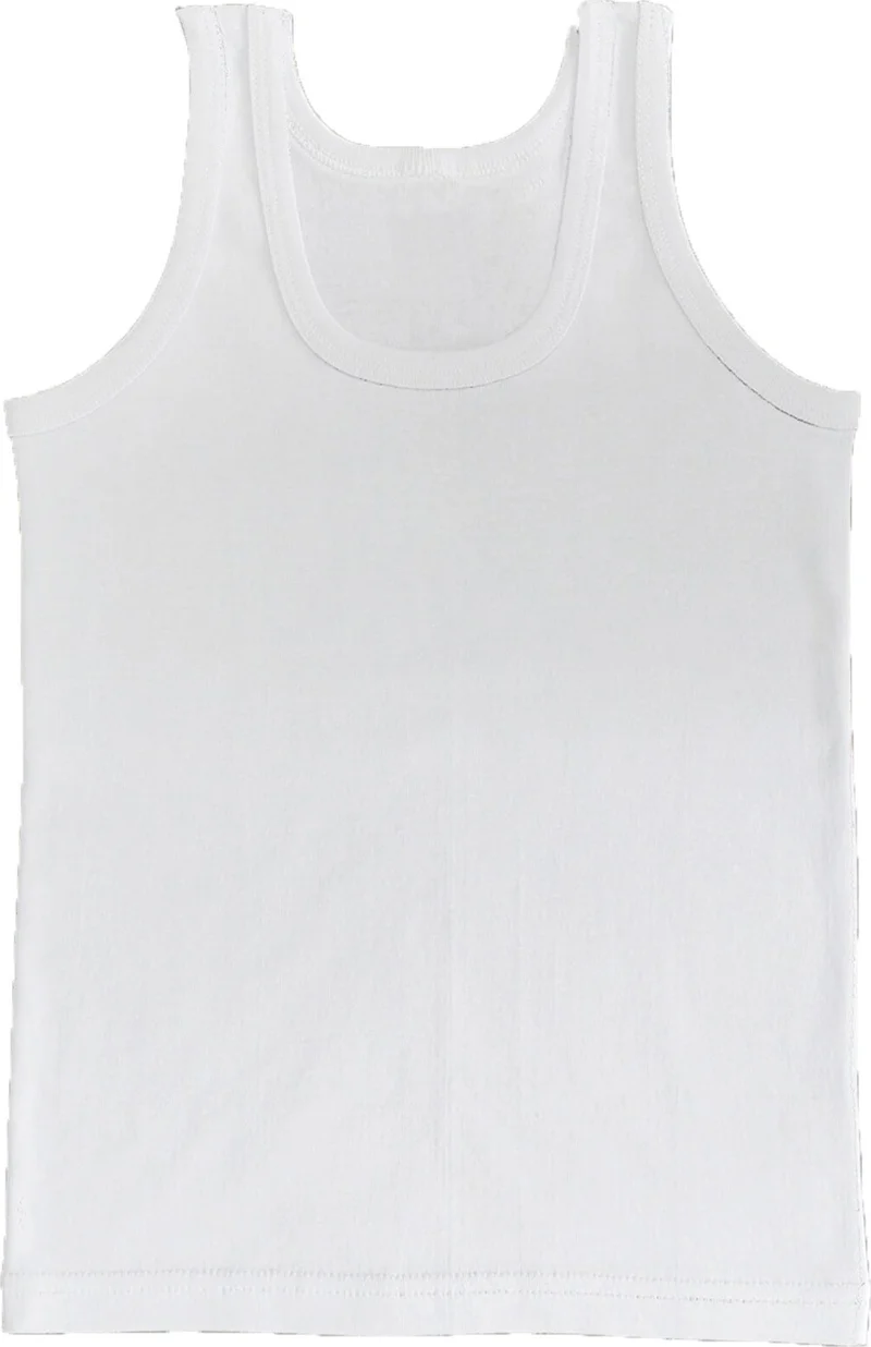 Hepsine Rakip Rivaling All 3-Piece Boy's Combed Cotton Undershirt Cotton Classic Comfortable White