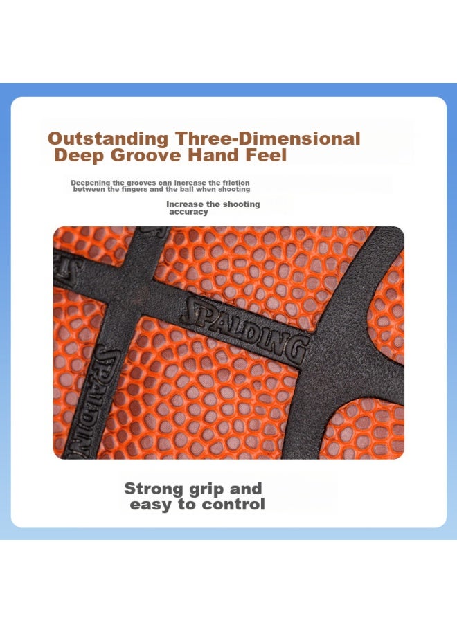 Spalding Indoor And Outdoor Universal Compeion Pu Adult Size 7 Basketball 77-510y - Image 3