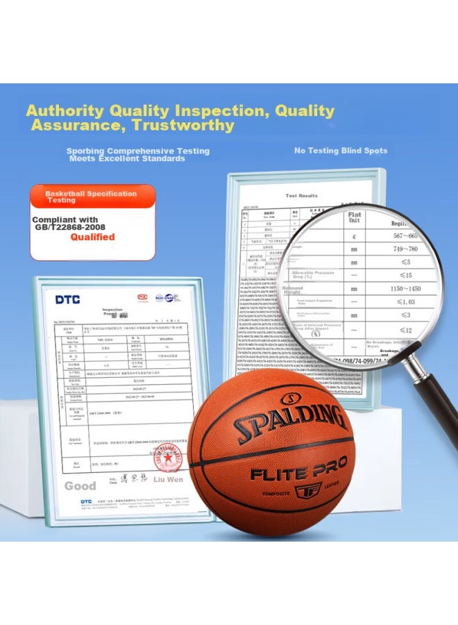 Spalding Indoor And Outdoor Universal Compeion Pu Adult Size 7 Basketball 77-510y - Image 4