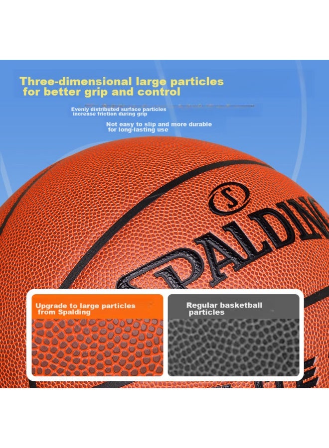Spalding Indoor And Outdoor Universal Compeion Pu Adult Size 7 Basketball 77-510y - Image 2