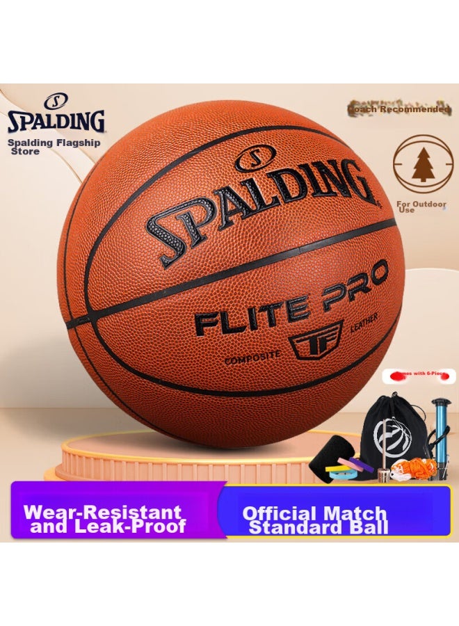 Spalding Indoor And Outdoor Universal Compeion Pu Adult Size 7 Basketball 77-510y - Image 1