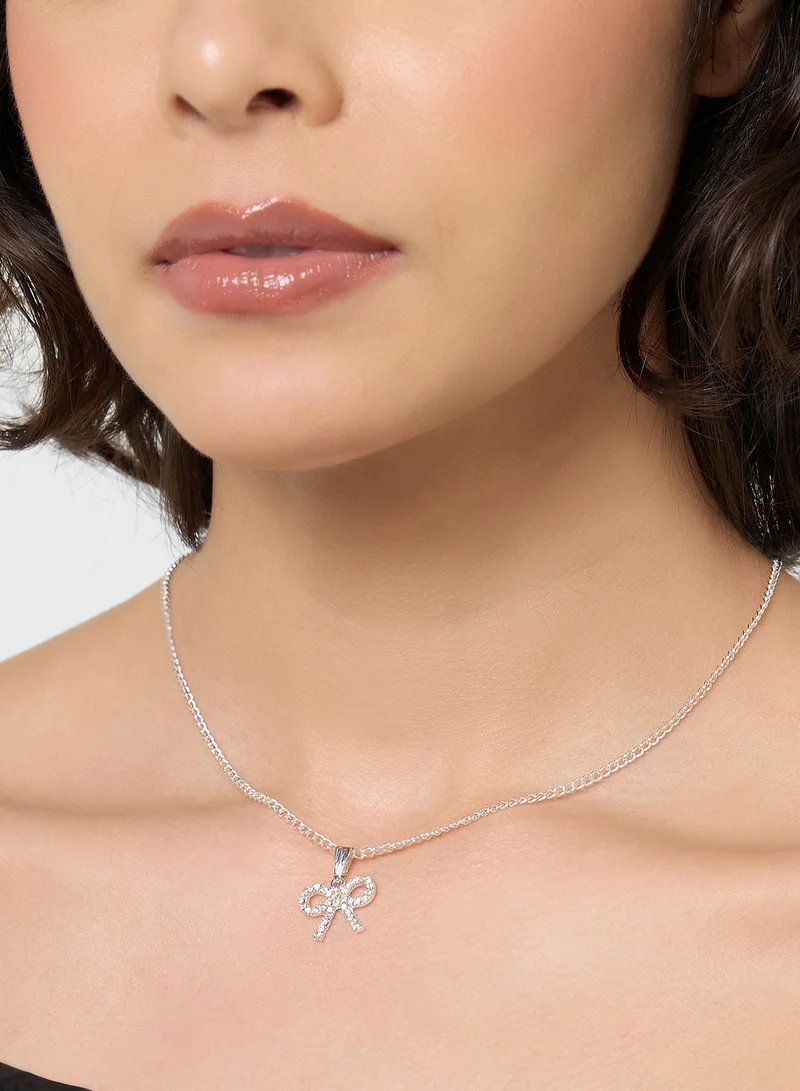 Ginger Bow Detail Necklace
