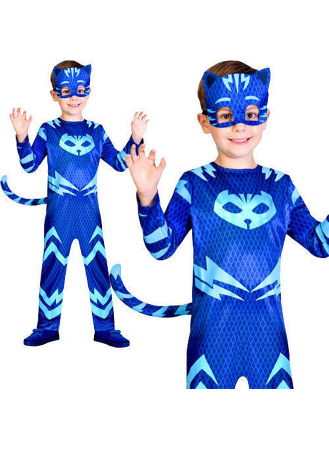 إسكدنيا زي تنكري بتصميم شخصية كات بوي للحفلات التنكرية مع قناع من بي جي كات بوي - Image 2