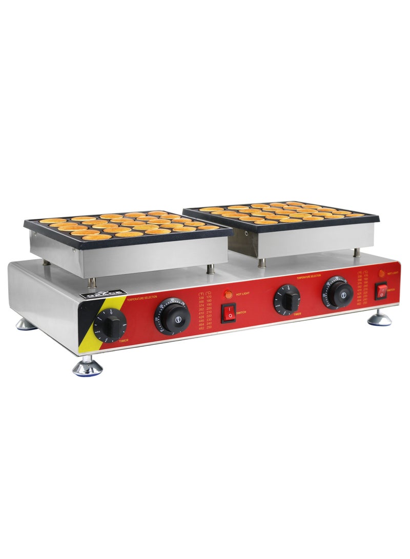 Grace Commercial Mini Pancake Maker 50 Holes Porfertjes Machine - Image 1