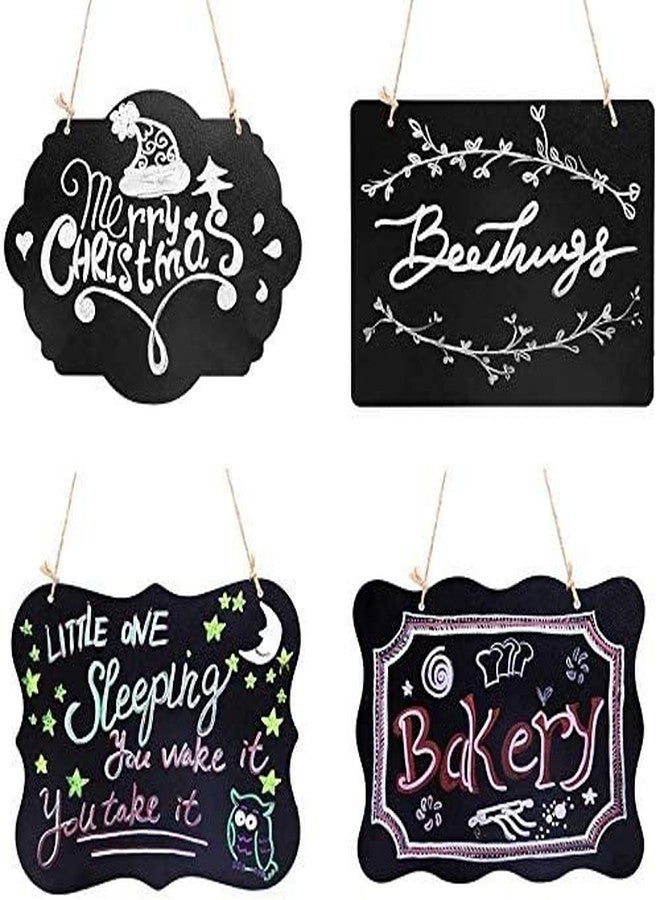 CVANU Mini Chalkboard Erasable Message Sign Board with Jute Thread for Table Decor(18pc)_c9 - Image 1