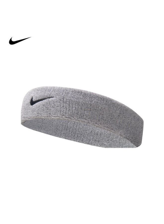 Nike Nike Sports Sweat-absorbing Headband, Running Sweat-guiding Band, Fitness Hair Tie, Headband, Prevents Sweat, Gray, Nnn07051os  - Image 1