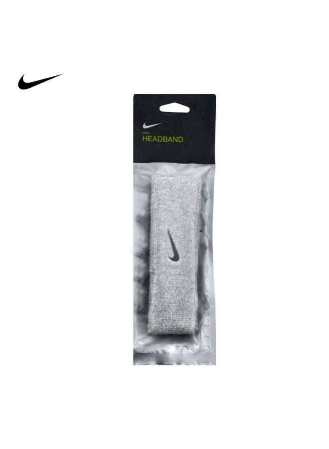 Nike Nike Sports Sweat-absorbing Headband, Running Sweat-guiding Band, Fitness Hair Tie, Headband, Prevents Sweat, Gray, Nnn07051os  - Image 3