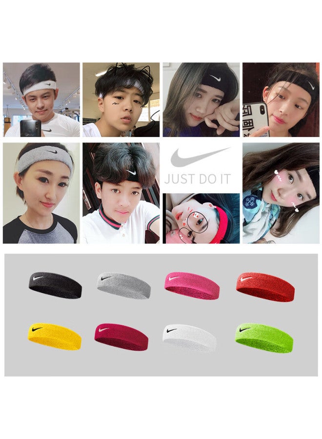 Nike Nike Sports Sweat-absorbing Headband, Running Sweat-guiding Band, Fitness Hair Tie, Headband, Prevents Sweat, Gray, Nnn07051os  - Image 5