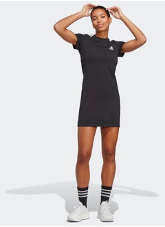 Adidas Essentials 3-Stripes Single Jersey Fitted Tee Dress  - Image 1