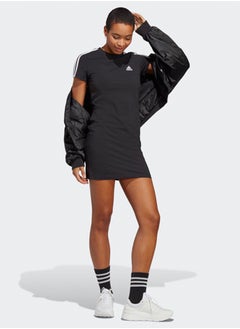 Adidas Essentials 3-Stripes Single Jersey Fitted Tee Dress  - Image 4