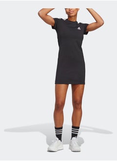 Adidas Essentials 3-Stripes Single Jersey Fitted Tee Dress  - Image 2