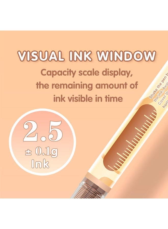 Guangna acrylic paint marker pen 12 colors, skin tone series set, equipped with soft brush head, water-based, fine tip marker pen, suitable for wood, canvas, rock painting, glass, DIY handicrafts, cloth painting - view 4