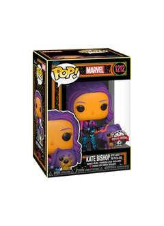 Funko Buddy Hawkeye - Kate Bishop w/Lucky (Blacklight)(Exc), Collectible Action Vinyl Figure - 62745  - Image 2