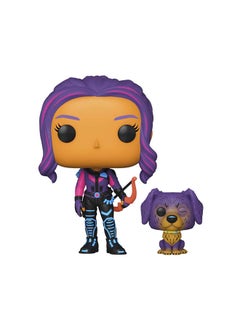Funko Buddy Hawkeye - Kate Bishop w/Lucky (Blacklight)(Exc), Collectible Action Vinyl Figure - 62745  - Image 1