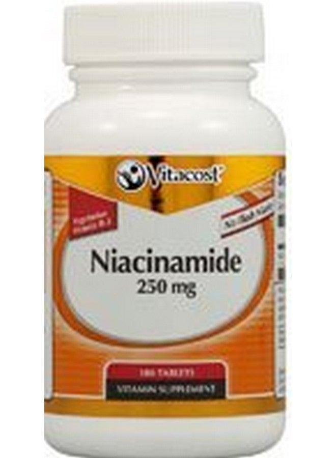 Vitacost Brand فيتوكوست نياسيناميد (فيتامين ب-3) - نياسين بدون احمرار - 250 ملغ - 100 قرص