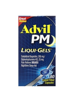 Advil Advil, PM, Liqui-Gels, 80 Capsules  - Image 1