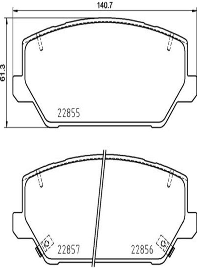 Brembo P30102 Disc Brake Pad Set - Image 4