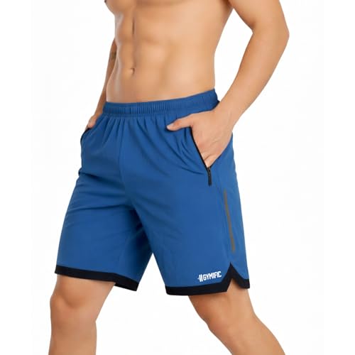 GYMIFIC Mens Sports Training Dry Fit Solid Boxer Shorts | Premium Lightweight Stretchable Activewear Gym Shorts for Running, Workout, Training & Daily Fitness Sessions - Image 1