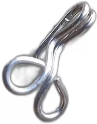 Silver Blouse Hooks Ladies Blouses Dresses etc Hook Eye Pack of 100 Pcs Hook Eye - Image 2