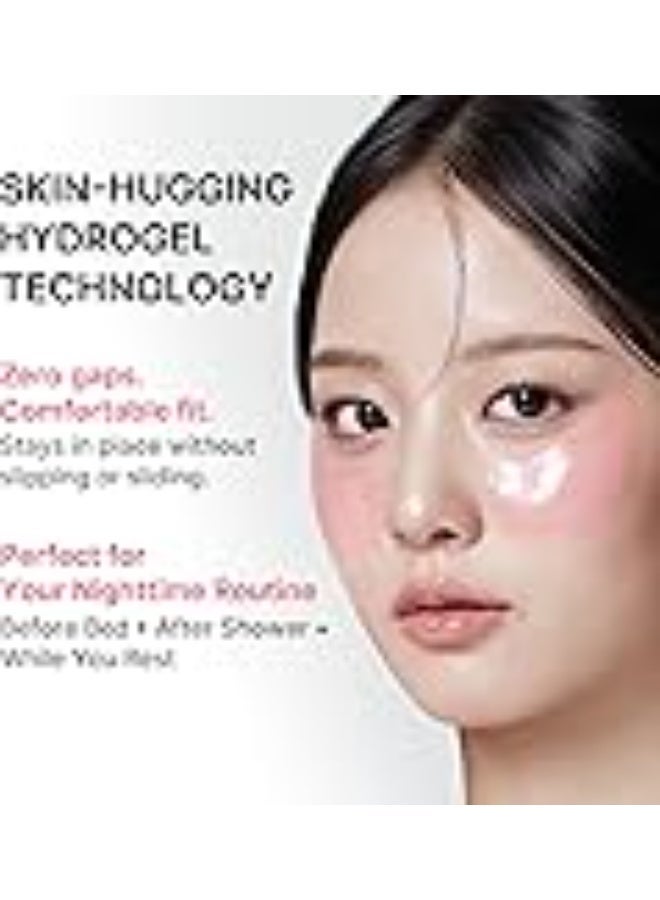 Medicube PDRN Caffeine Collagen Eye Patch | Gel Eye Patches for the appearance of Dark Circles, Undereye Bags | Firming, Age-Defying Care with Retinol, Collagen | Korean Skincare | 30 Pairs - Image 3