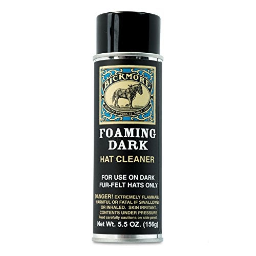 Bickmore Foaming Dark Hat Cleaner Kit - Remove Dirt, Dust, Fingerprints & Sweat Stains - Great for Fur - Felt Cowboy Hats, Baseball Hats, Fedoras, Sun Hats & More - Image 2