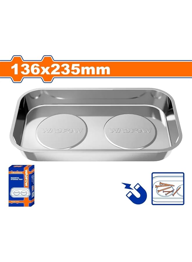 وادفو صينية تخزين مغناطيسية من الفولاذ المقاوم للصدأ Wmc6002، 136 × 235 مم - Image 2