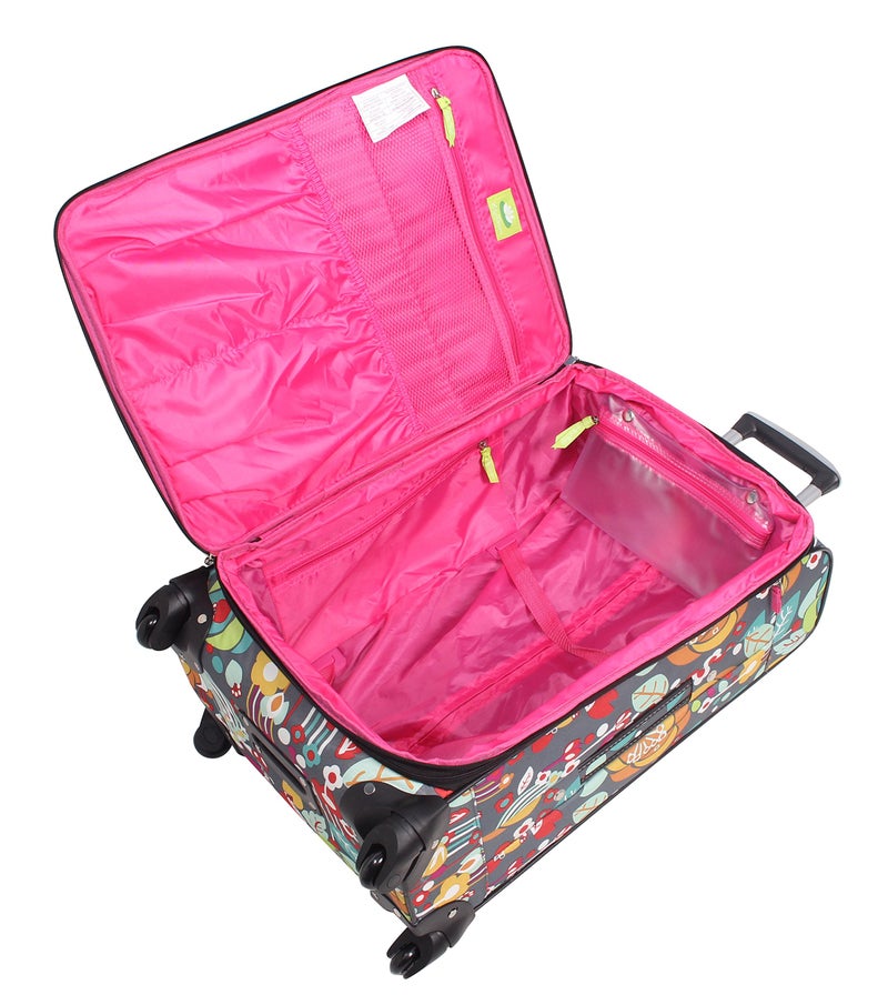 Lily Bloom Midsize 24" Expandable Design Pattern Luggage With Spinner Wheels For Woman (24in, Bliss) - Image 4