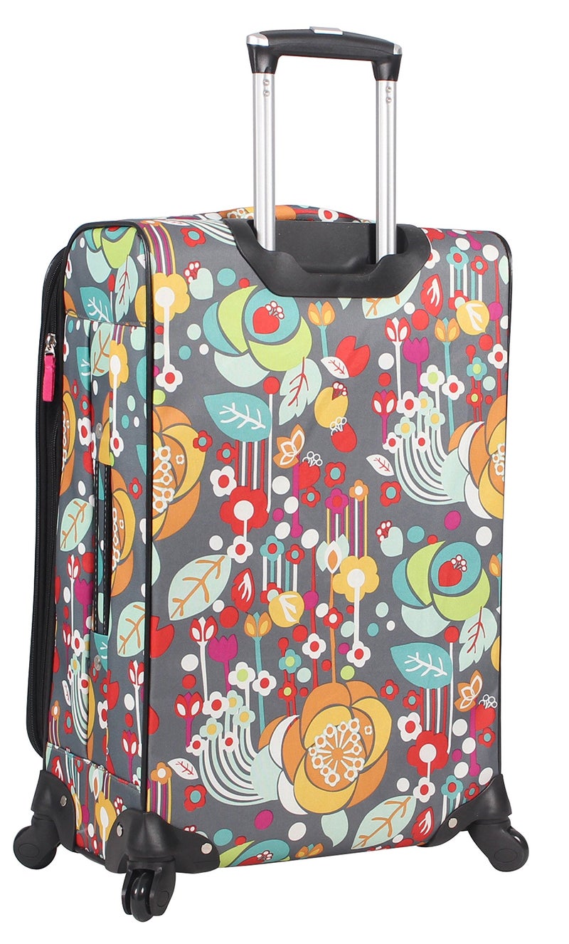 Lily Bloom Midsize 24" Expandable Design Pattern Luggage With Spinner Wheels For Woman (24in, Bliss) - Image 3
