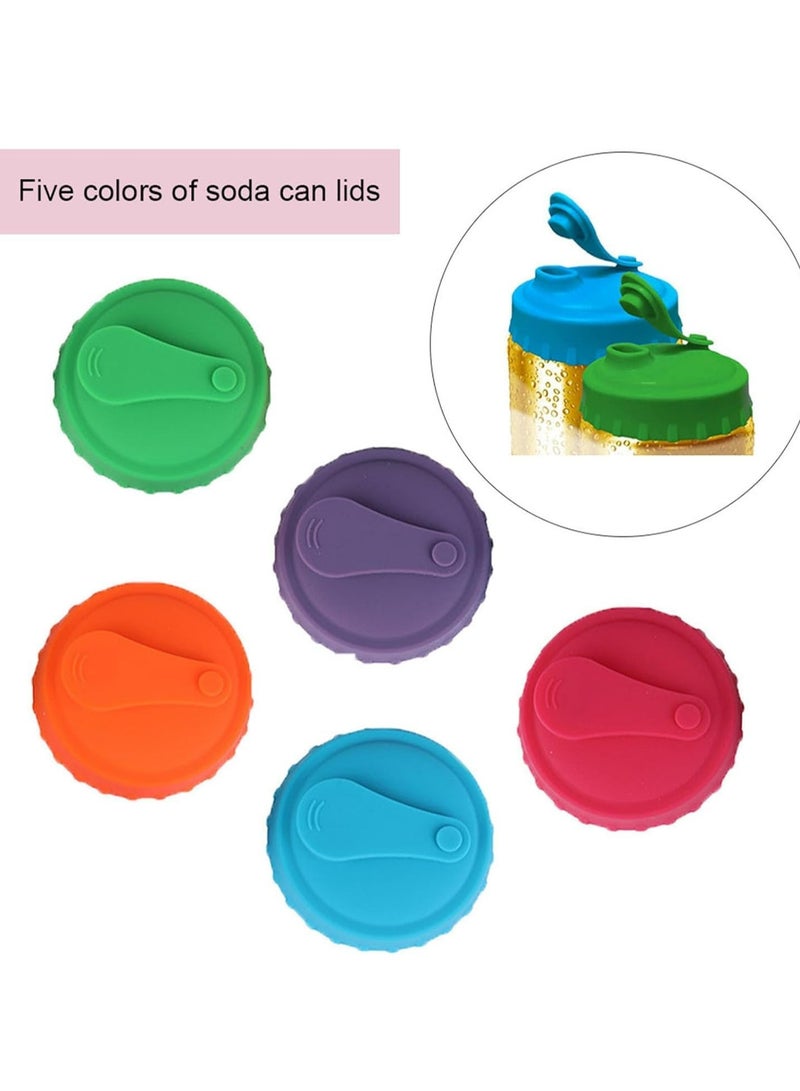 CMGTYYD Soda Can lid Pop Can Covers 6 Color Package for Soda Beer Energy Drink Juice Cola and Other Standard Size Cans Food Grade Silicone Dust and Spill Resistant Reusable Silicone Stopper and Prot - Image 4