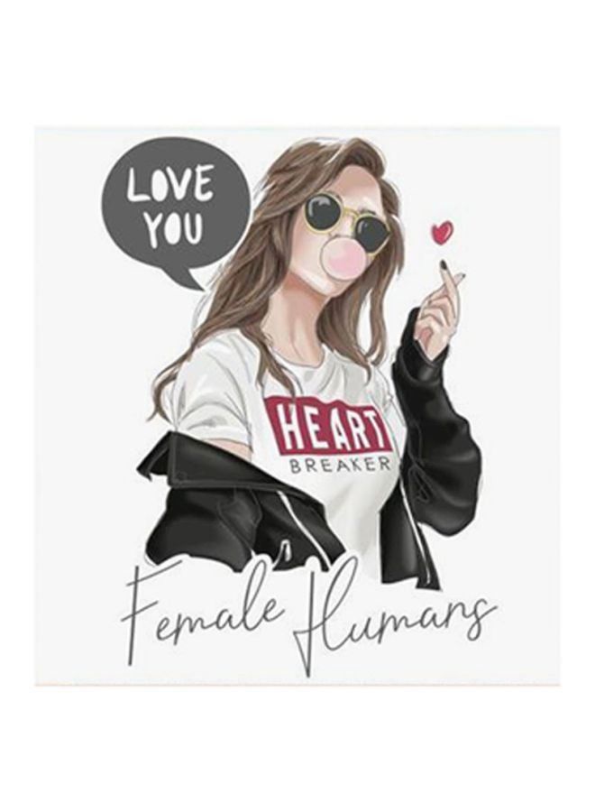 RYN Heartbreaker MDF Wall Painting Black/White 30 x 5 x 30cm - Image 2