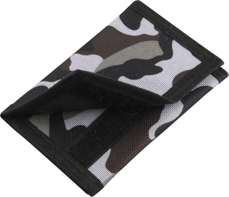 NEICY RFID Blocking Canvas Wallet for Men and Women - Camo Trifold Outdoor Sports Wallets with Magic Sticker for Teen Kids (Camo Grey02) - Image 5