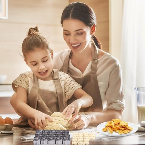 AIERSA Gold Fish Cracker Cutter,25 Cavity Fish Cookie Cutter,Mini Gold Fish Shapes Molds for Cookie,Non-stick Dough, Stainless Steels Cookie Cutters Mold for Baking - Image 4