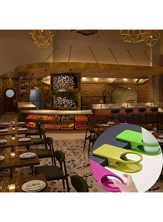 حامل أكواب بلاستيكي على الطاولة بأشكال متنوعة غير قابل للانزلاق منظم مكتبي - Image 4
